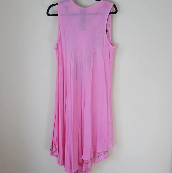 Handmade Embroidered Dress With Florals - Picture 6 of 7